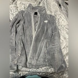 Fuzzy north face jacket!